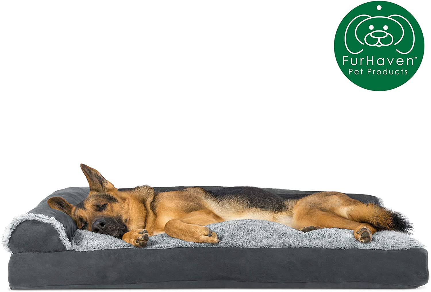 Available in Multiple Colors /& Styles Deluxe Pillow Cushion Chaise Lounge Sofa-Style Living Room Couch Pet Bed w// Removable Cover for Dogs /& Cats Furhaven Pet Dog Bed